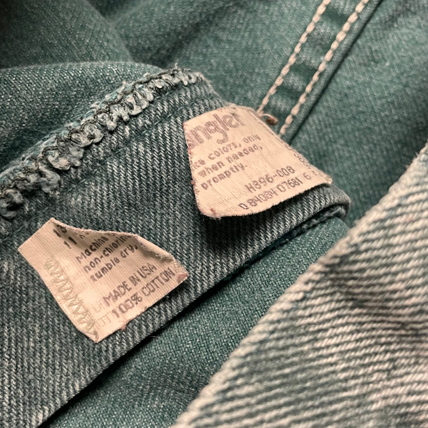 90’s Wrangler Patched Girl’s Jeans Green