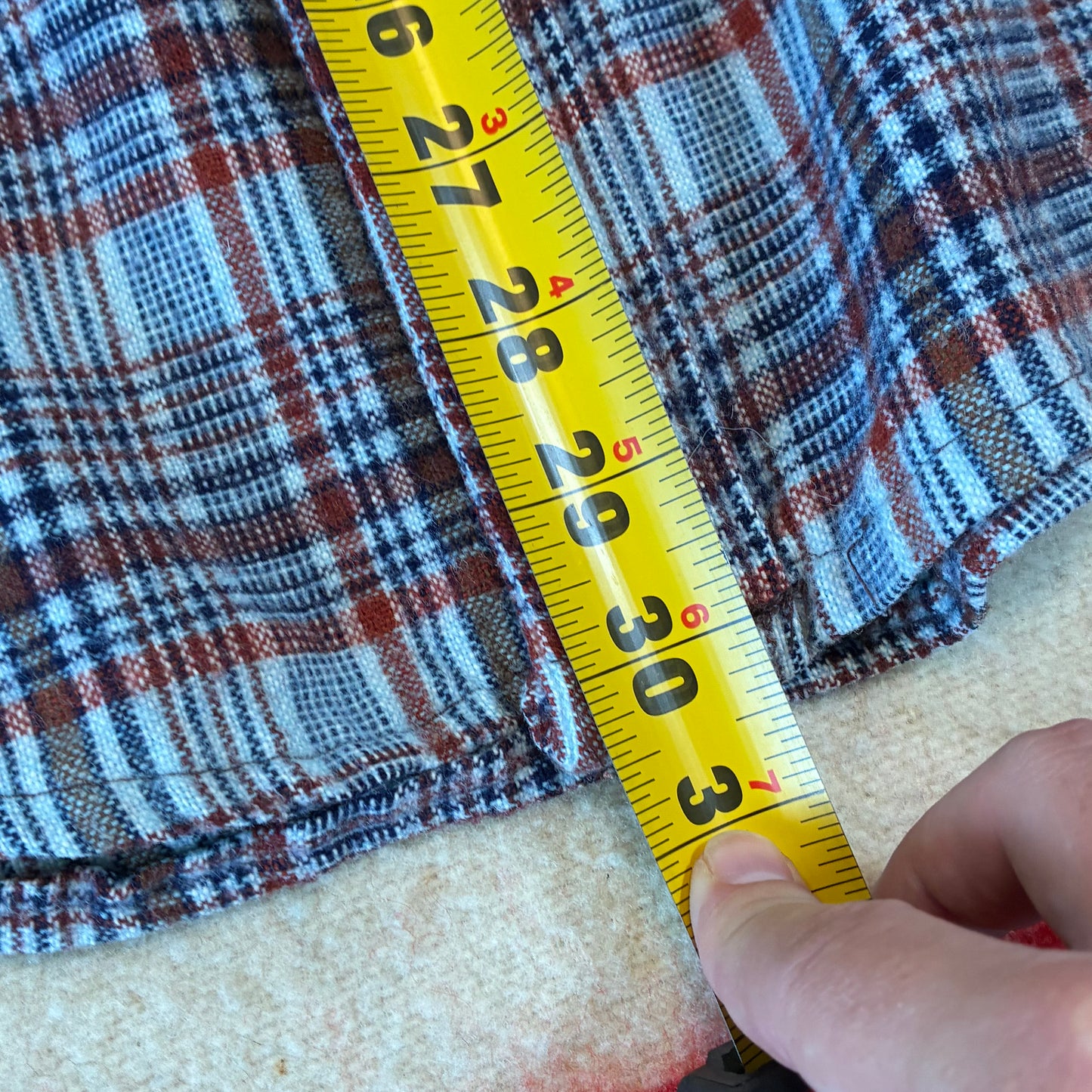 70’s Pearl Snap Plaid Flannel Shirt
