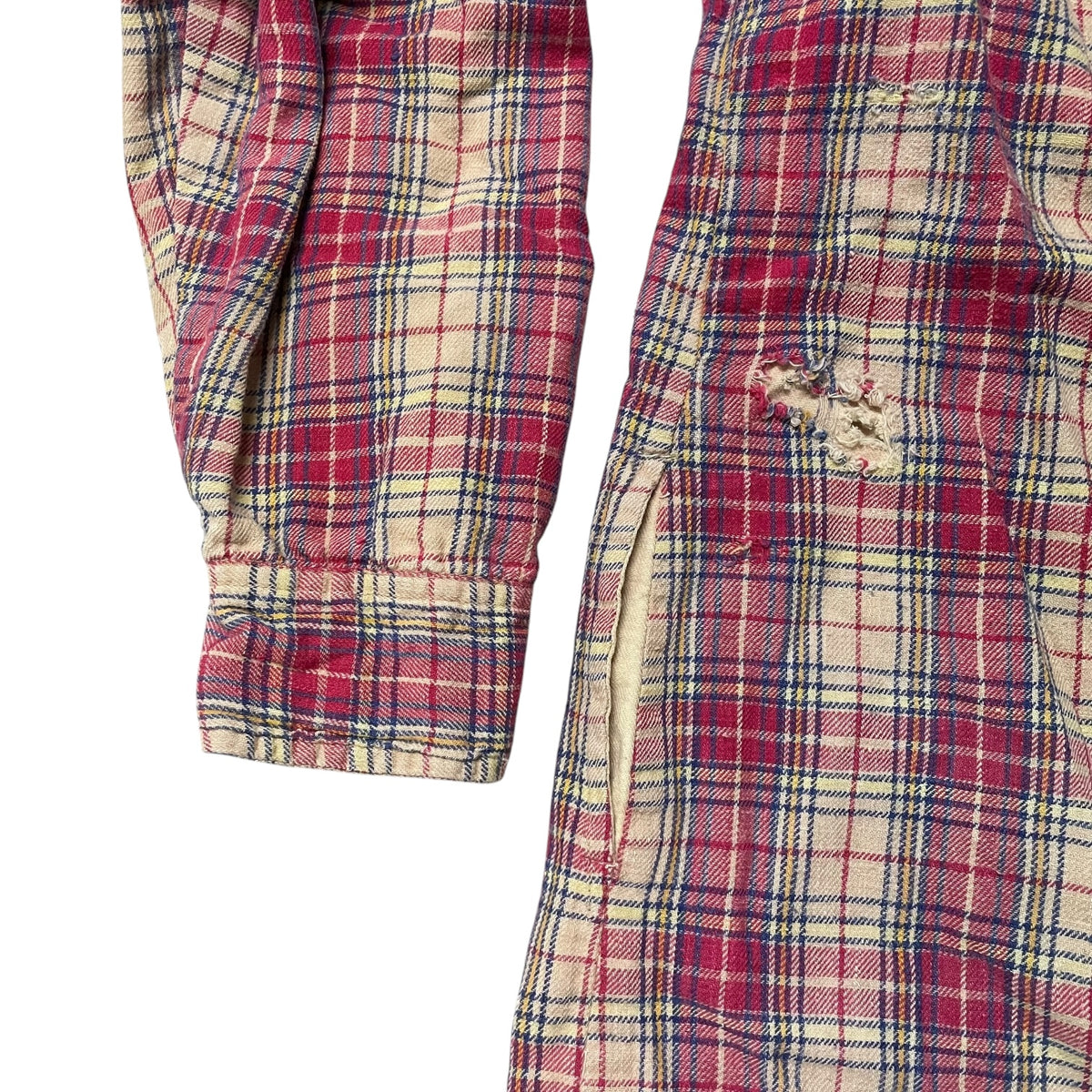 80’s Coming Attractions Cotton Lined Plaid Flannel Shirt