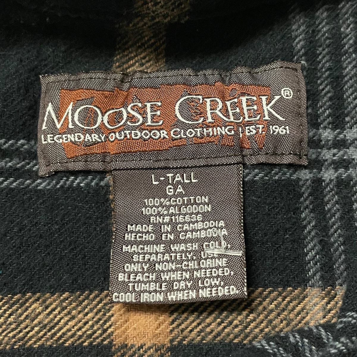 00’s Moose Creek Black/Brown Flannel Shirt