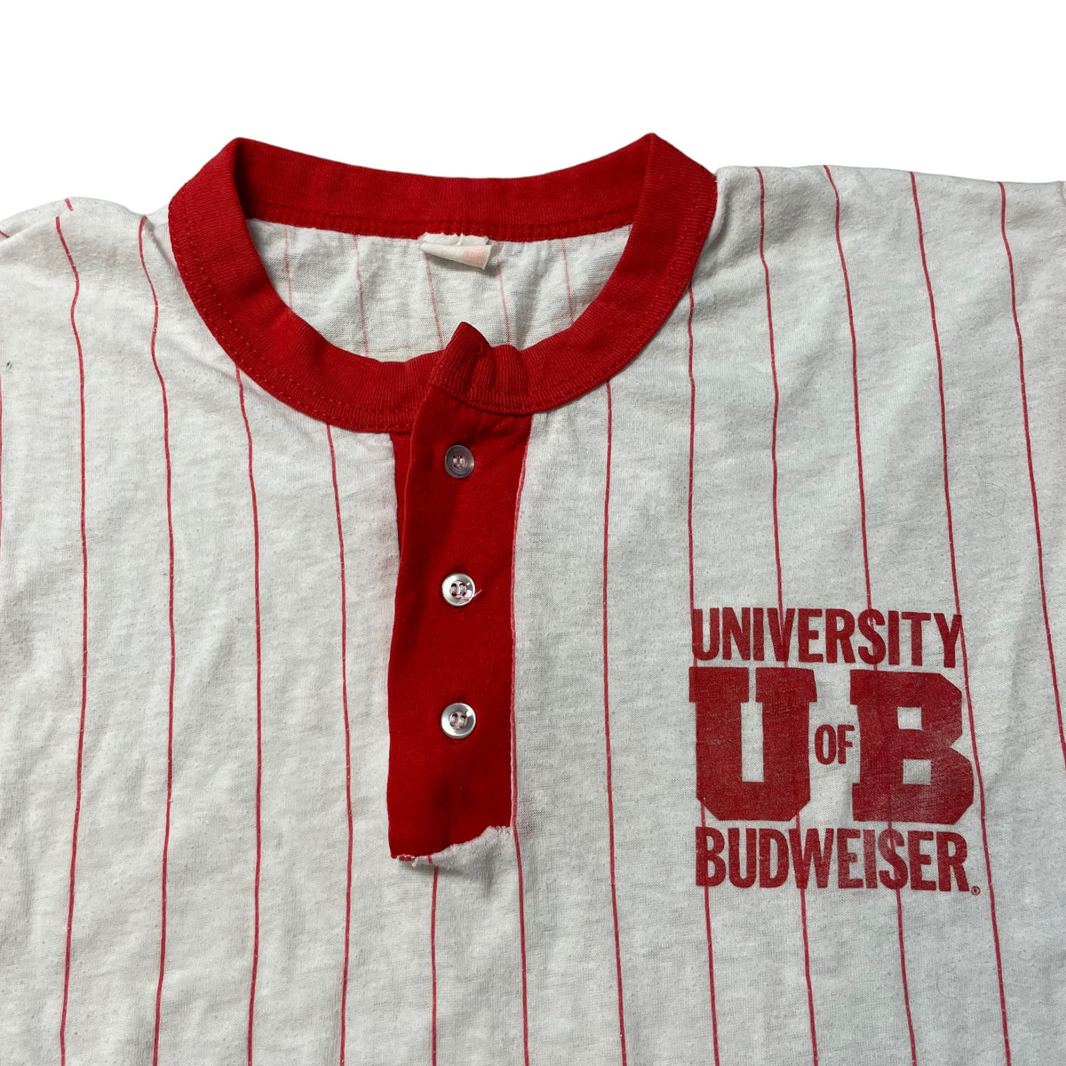 80’s ‘University of Budweiser’ Baseball Henley Shirt