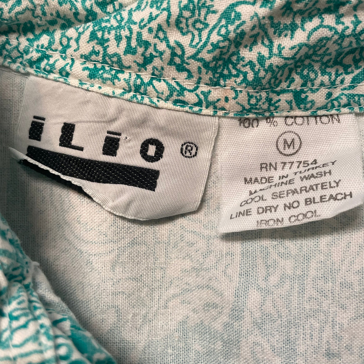 80’s Ilio Patterned Short Sleeve Shirt