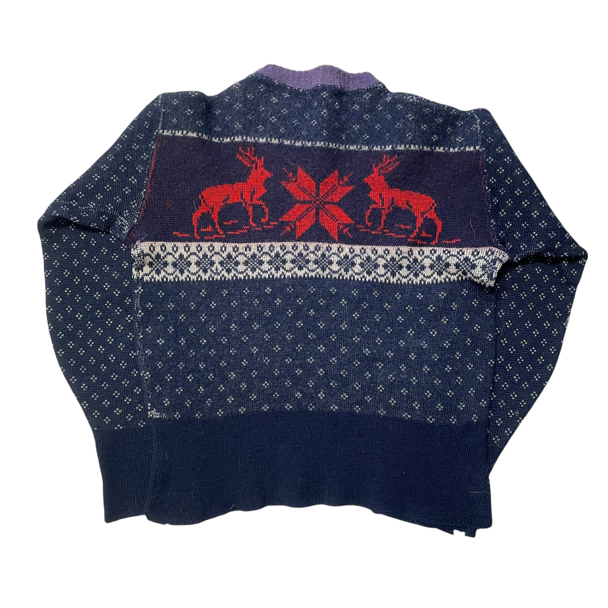40’s Novelty Print Christmas Sweater