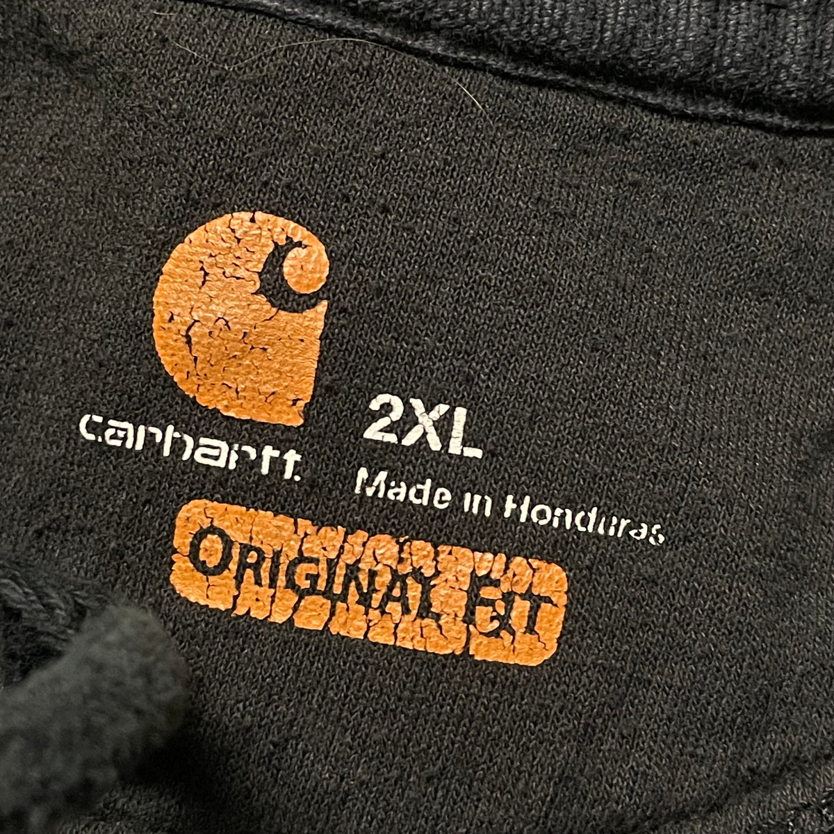 Paint Splattered Black Carhartt Hoodie