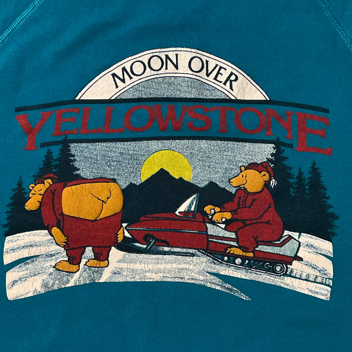 80’s ‘Moon Over Yellowstone’ Cut Sweatshirt