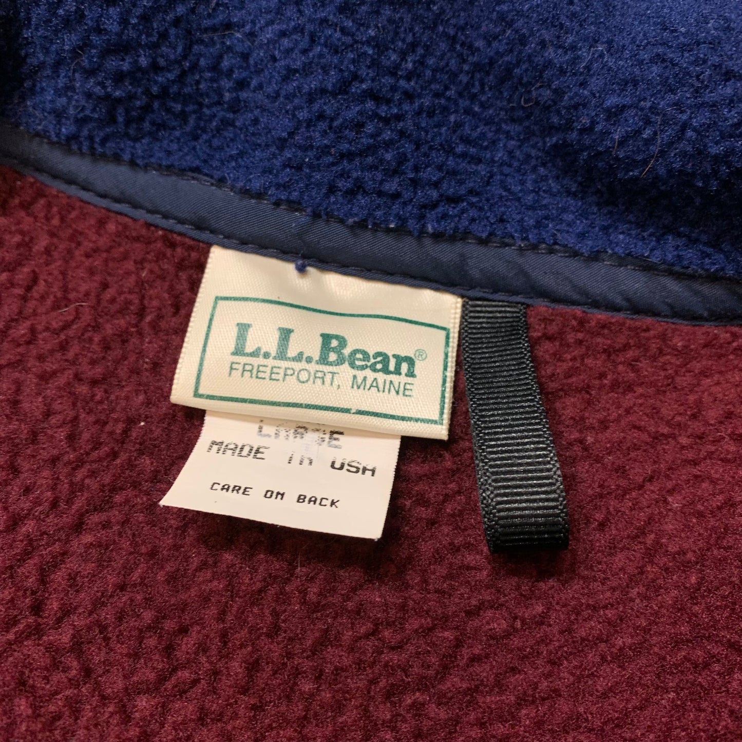 90’s L.L. Bean Fleece Zip Up Jacket
