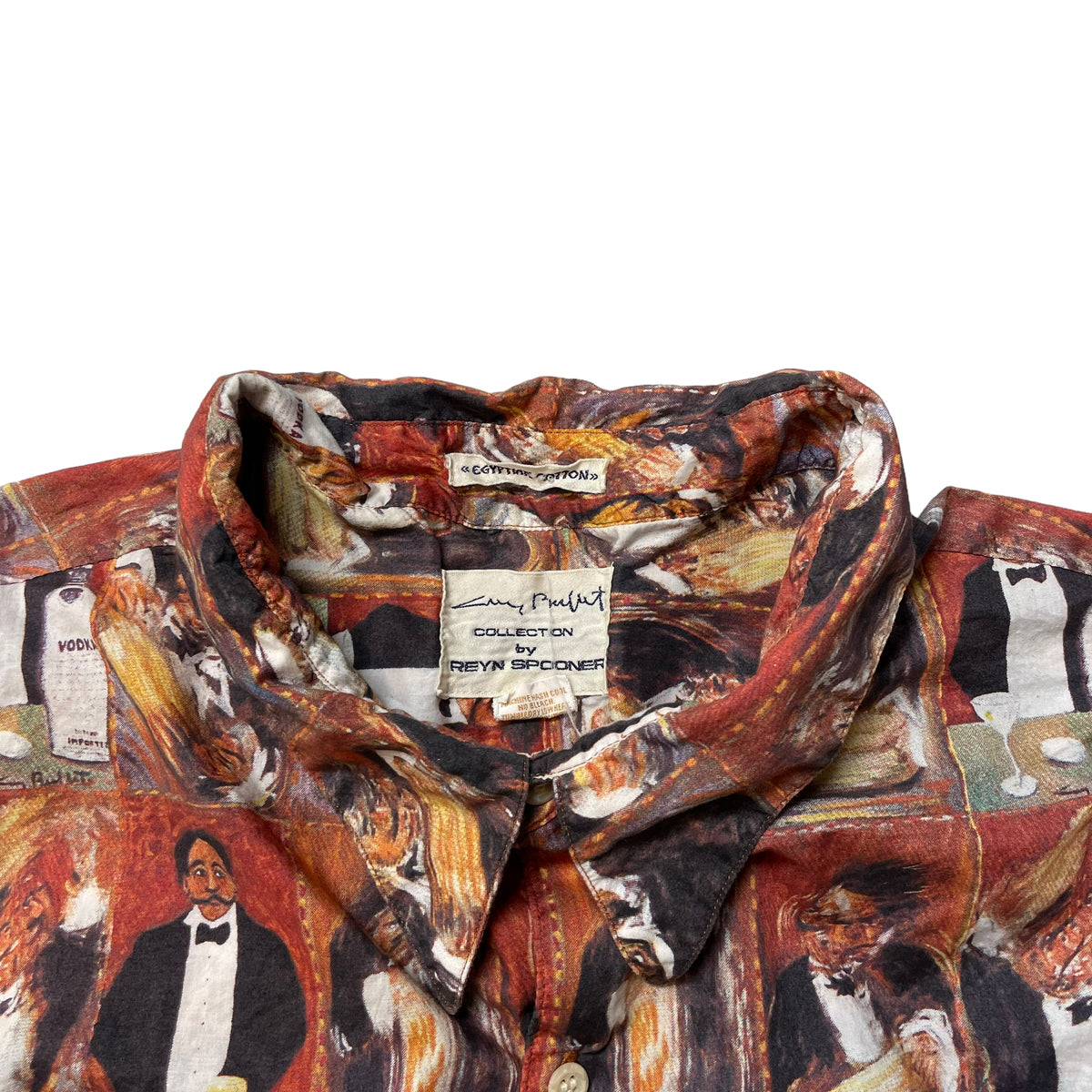 80’s ‘Making of the Perfect Martini’ Guy Buffet for Reyn Spooner Shirt