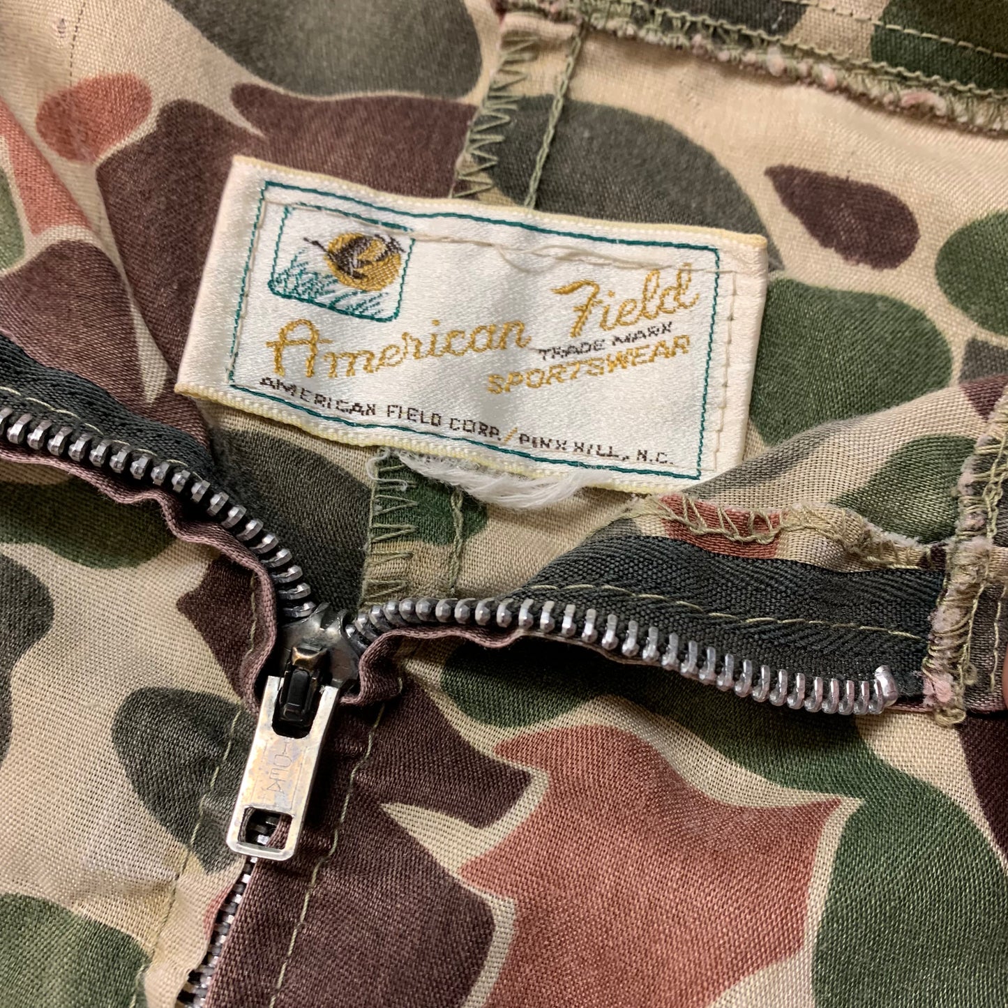 70’s American Field Camo Lightweight Hooded Jacket