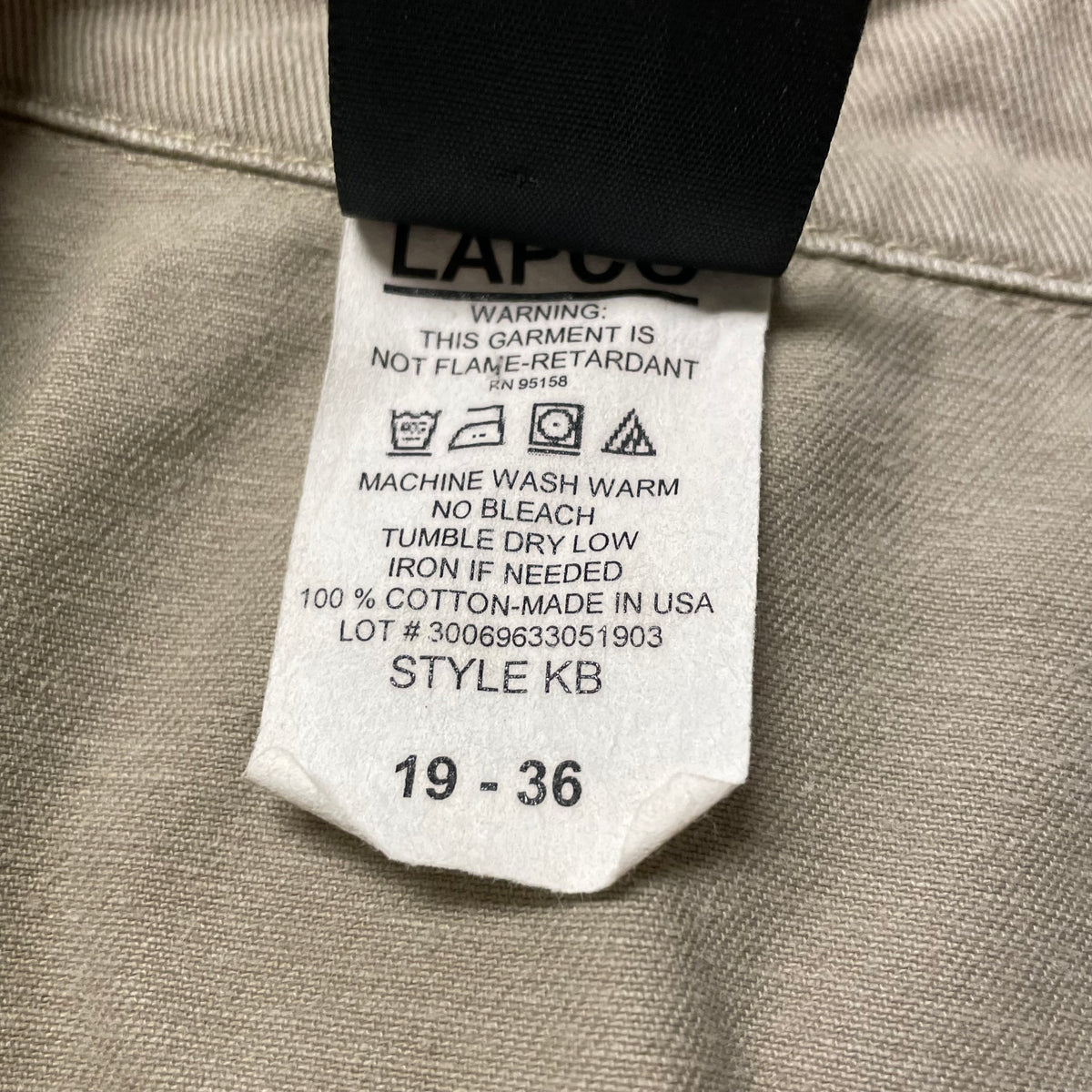 90’s Lapco 2 Tone Canvas Work Shirt Brown