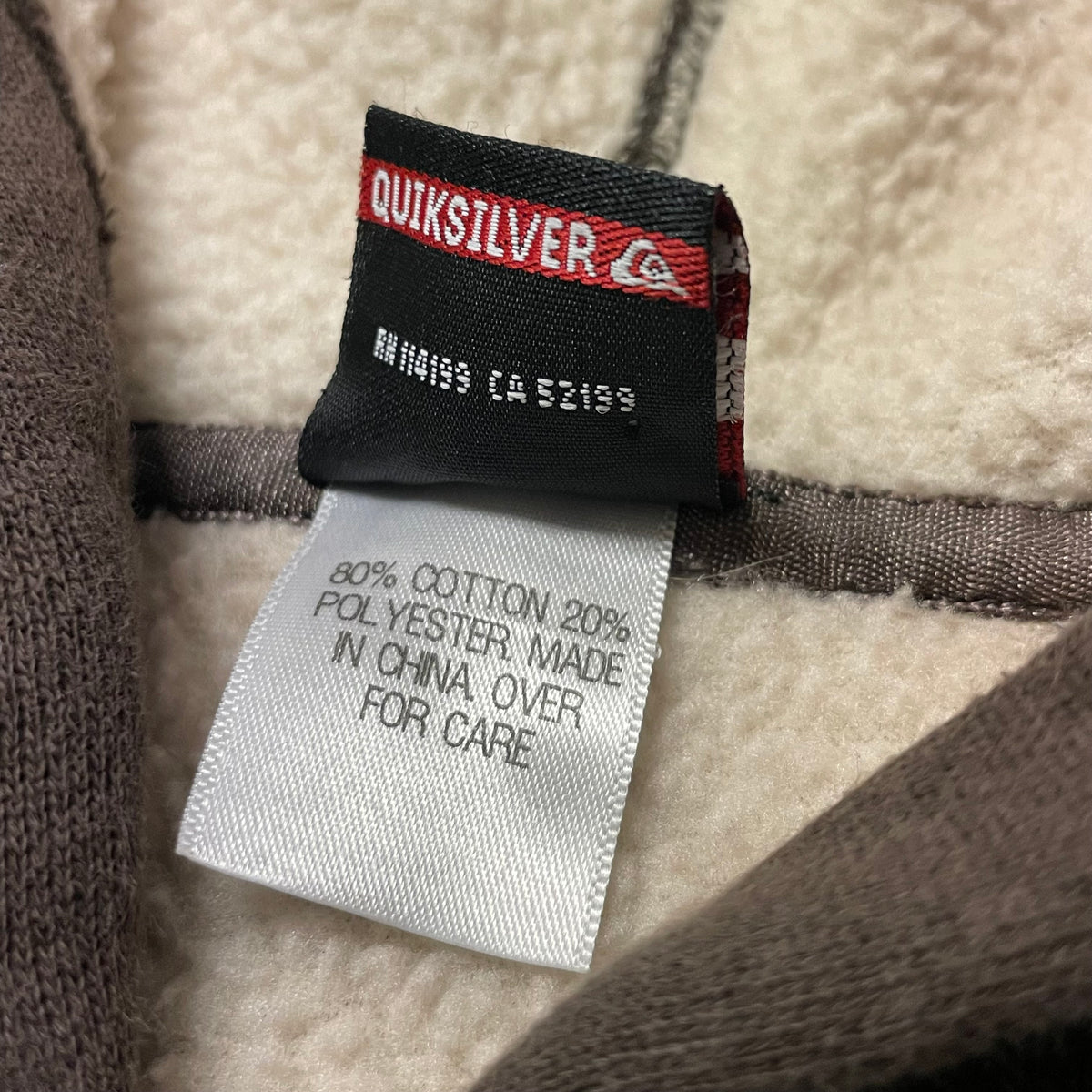 00’s Quilksilver ‘North Shore’ Sherpa Lined Women’s Hoodie
