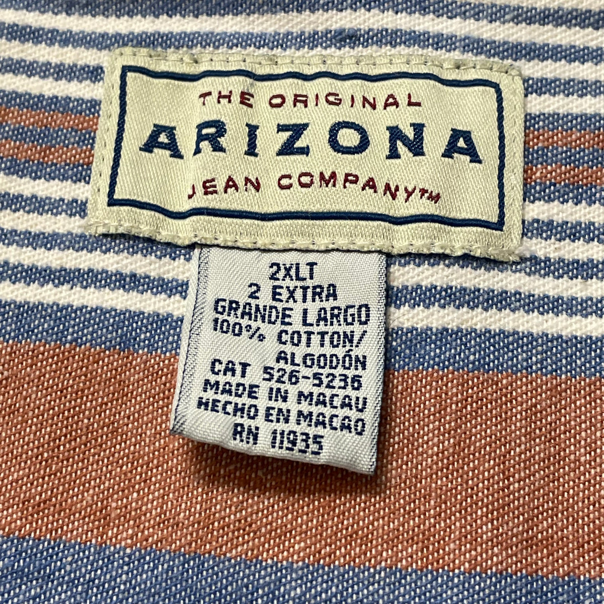 00’s Arizona Jean Co. Striped Shirt