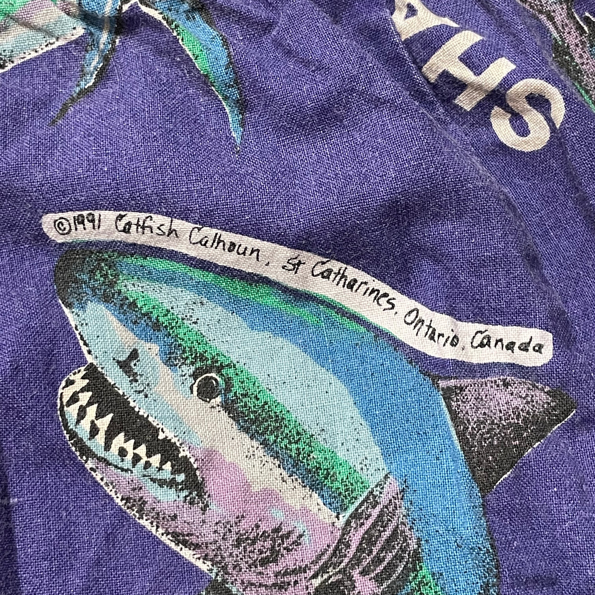 90’s Shark All Over Print Shorts