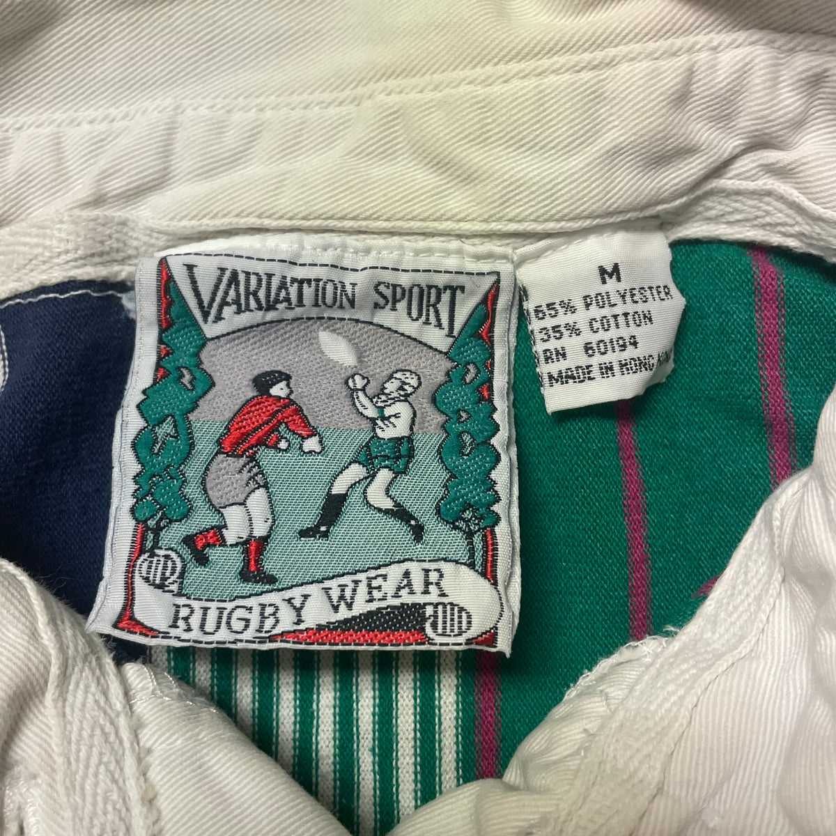 90’s Variation Sport Vertical Stripe Rugby Shirt
