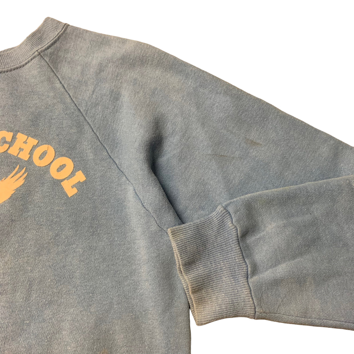 60’s ‘Ensign School’ Flock Print Sweatshirt