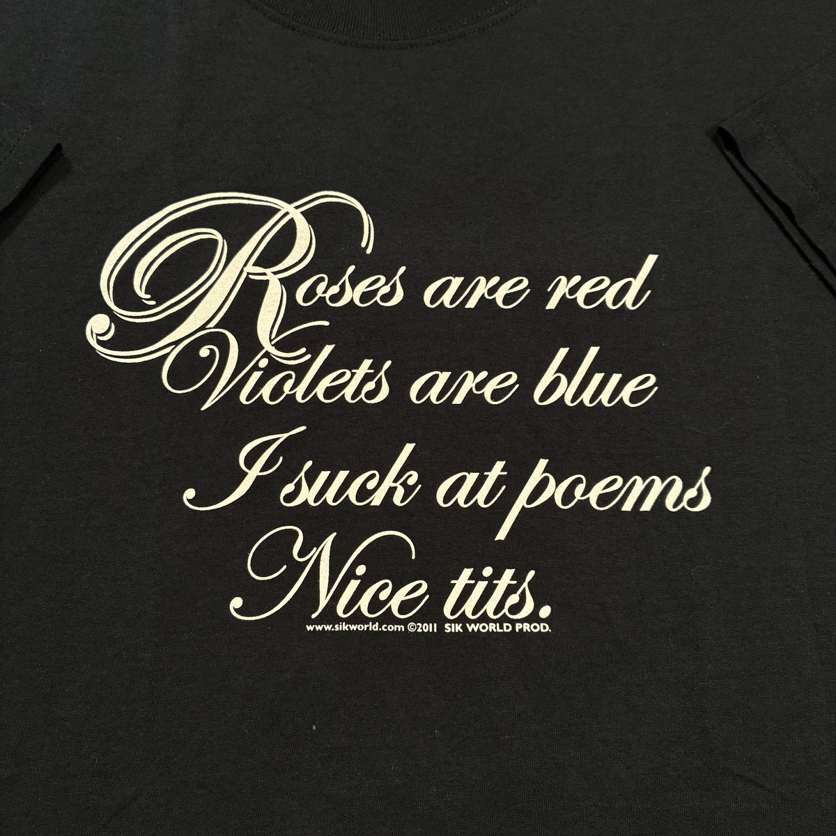 Poems Sik world tee size large
