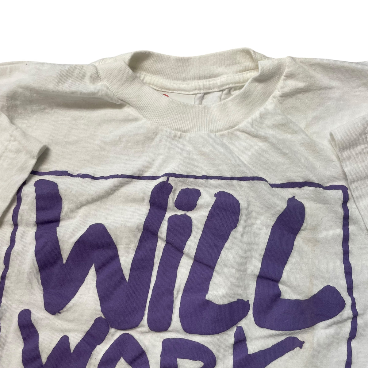 80’s ‘Will Work for Sex’ T-Shirt White