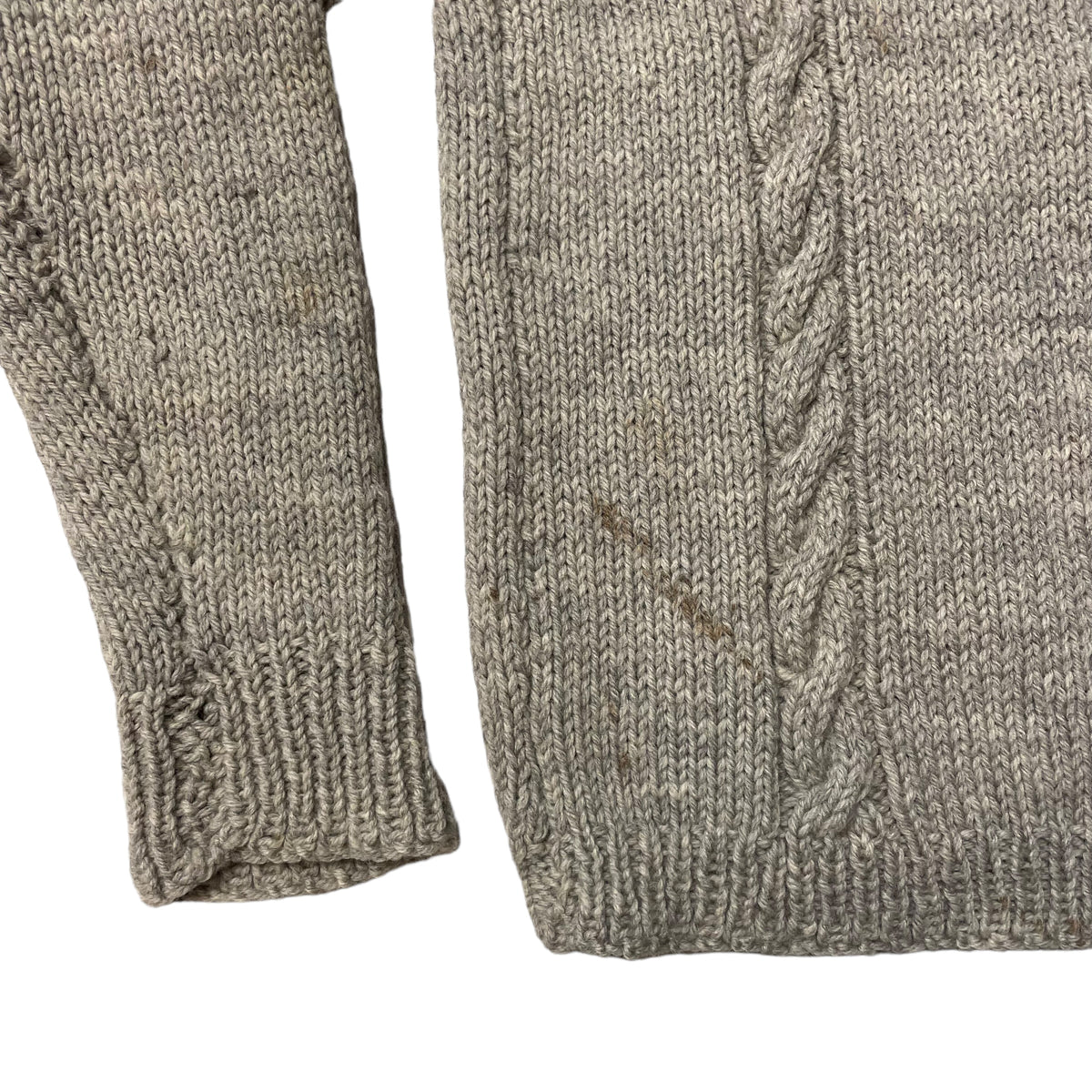 50’s Two Tone Zip Up Acrylic/Wool Knit Cardigan