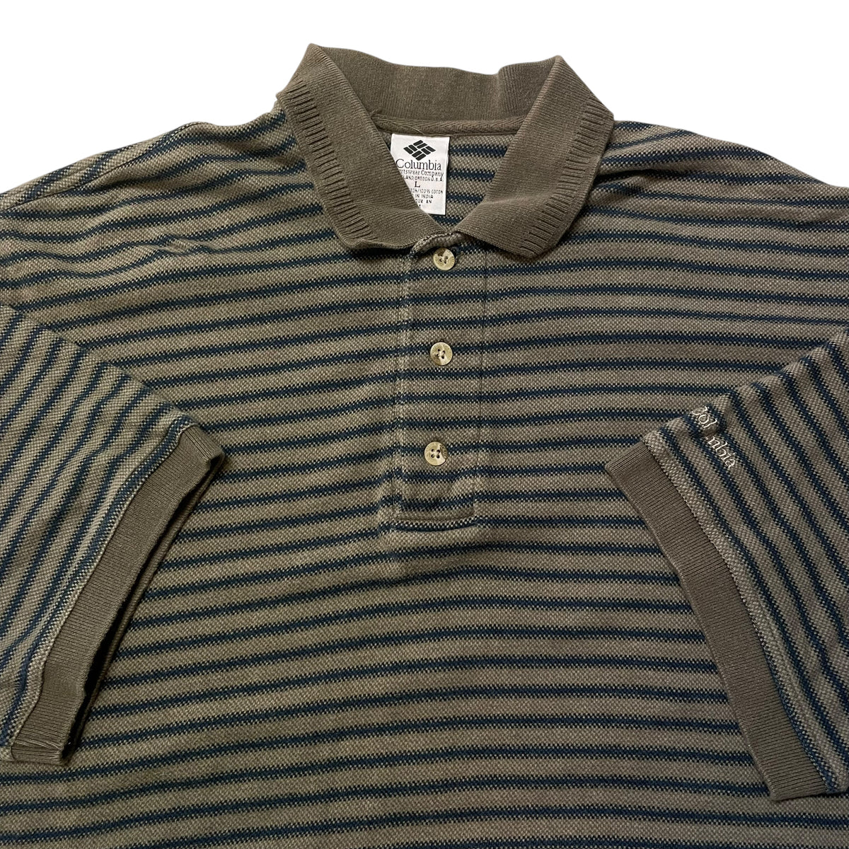 00’s Columbia Golf Striped Shirt