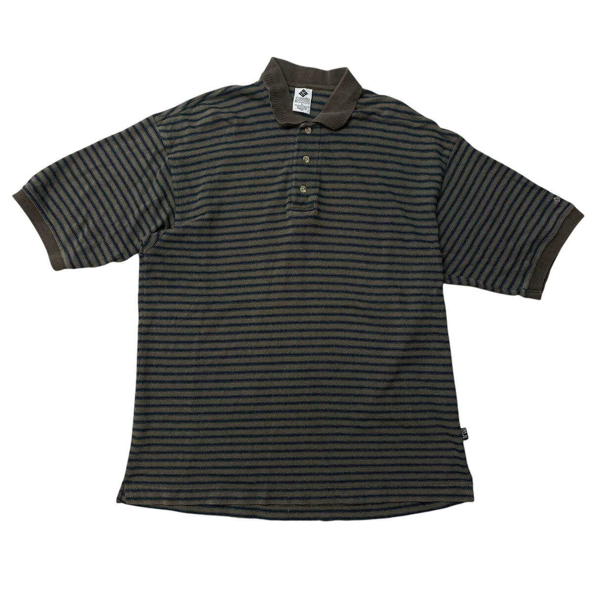 00’s Columbia Golf Striped Shirt
