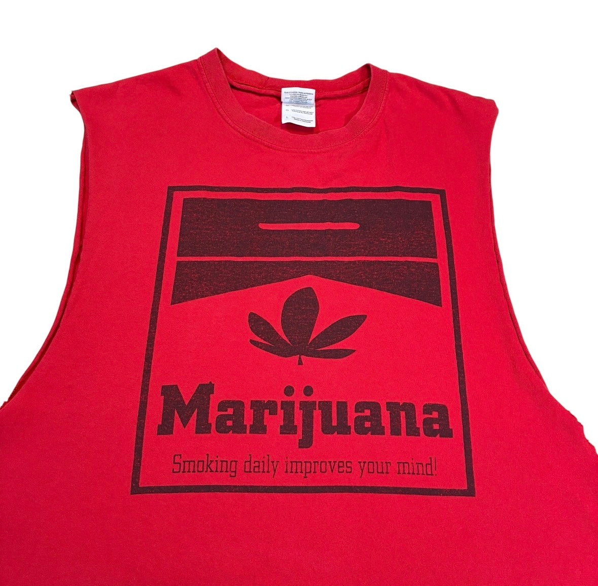 Weed  cut off T-shirt size large