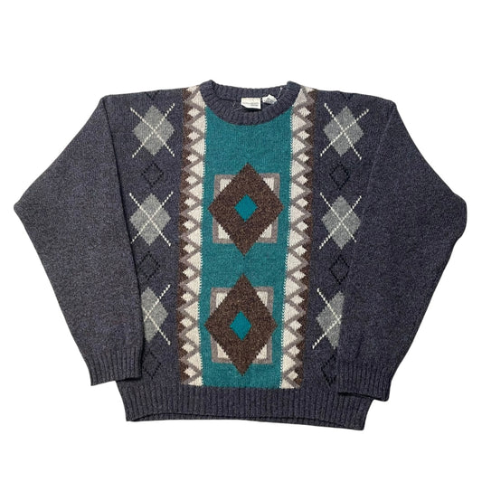 80’s Sostanza Patterned Wool Sweater