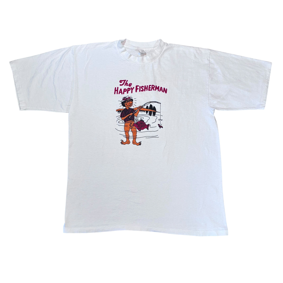 Happy fisher man size large