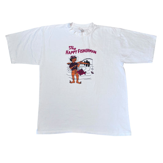 Happy fisher man size large