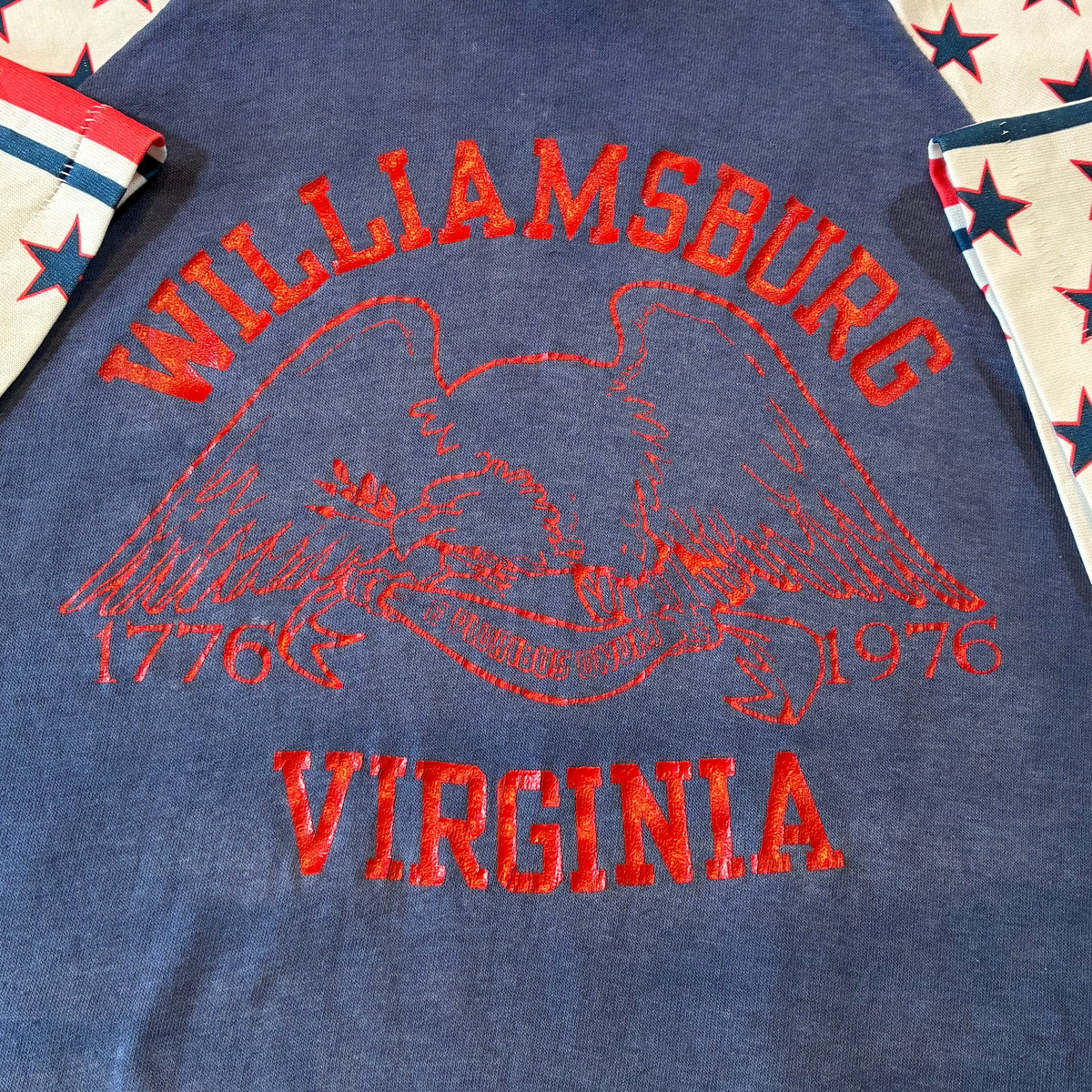 70s American flag sleeve T-shirt size large