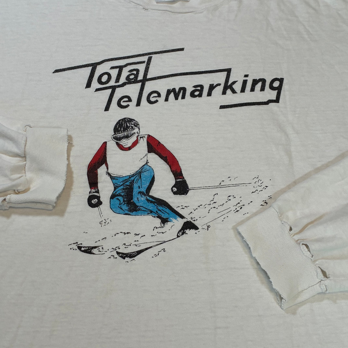 Skiing tee size large