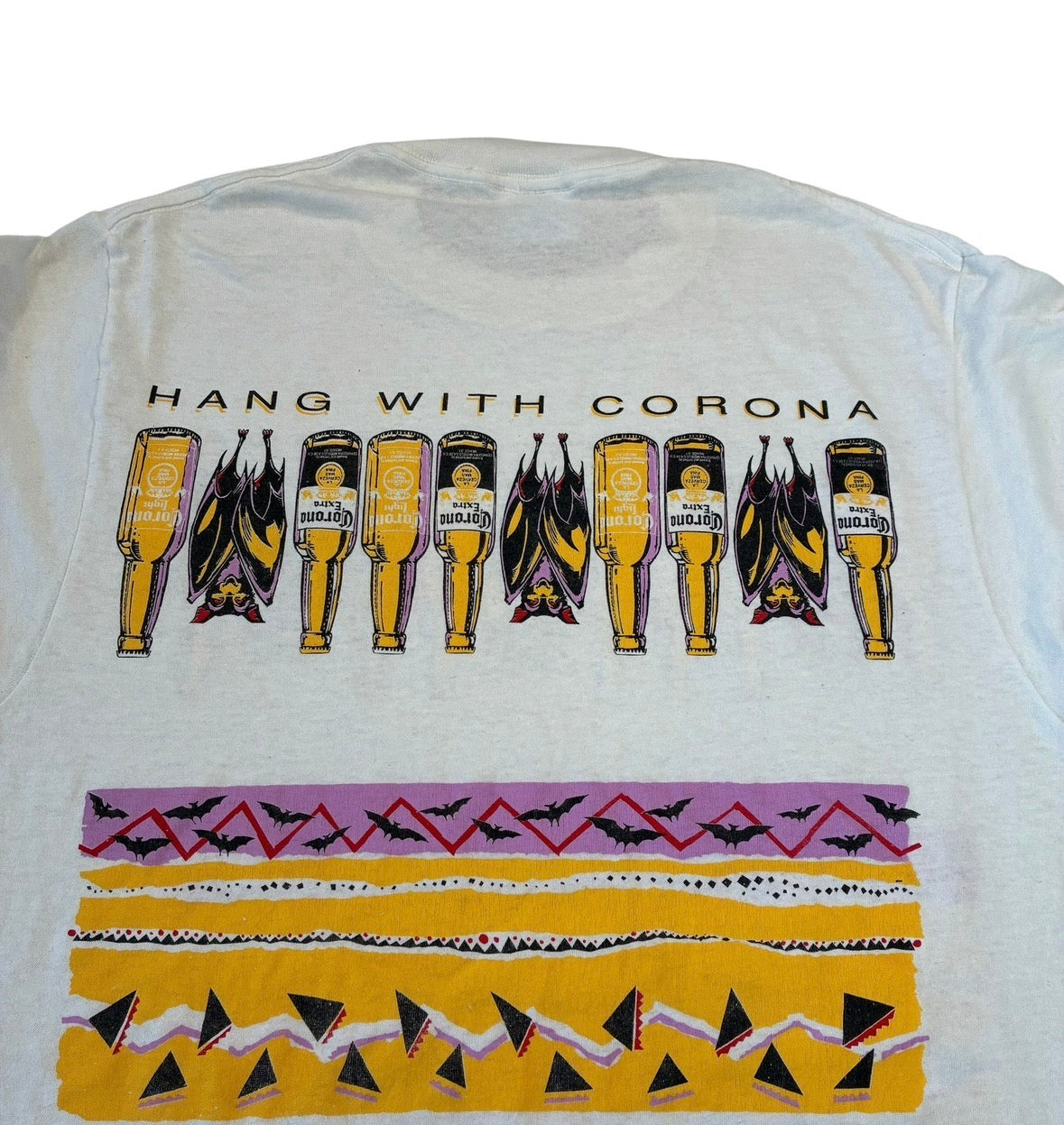 Corona bat T-shirt Size large