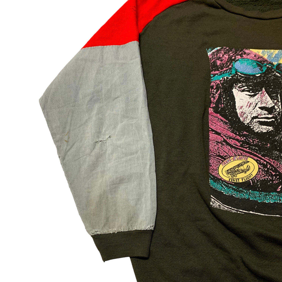70’s ‘Trans-Atlantic First Flight’ 3 tone sweatshirt