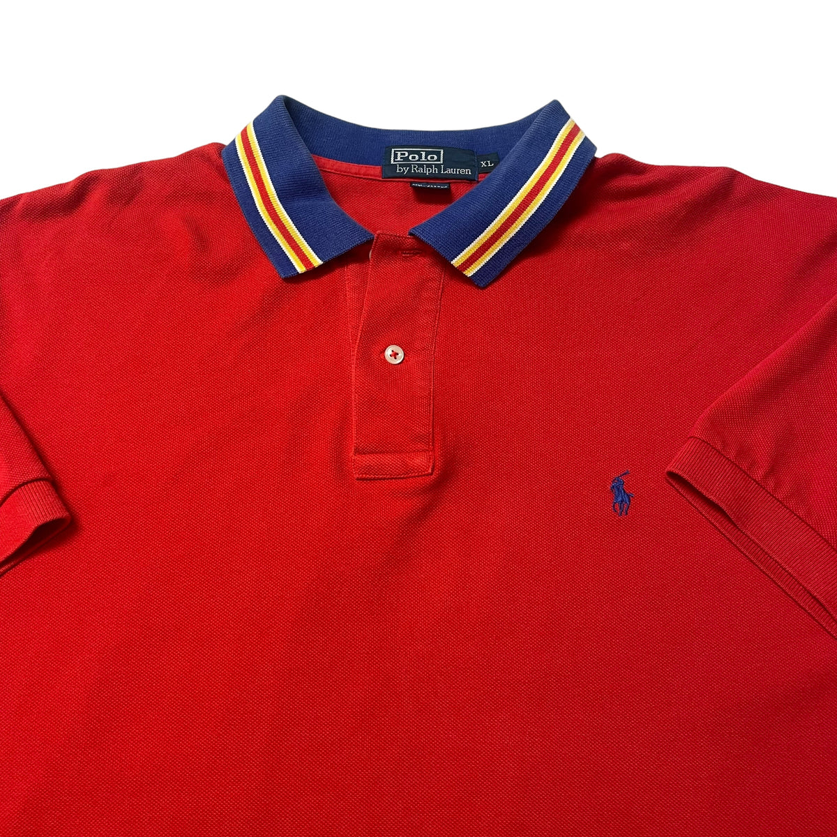 00’s Polo Ralph Lauren Short Sleeve Shirt Striped Collar