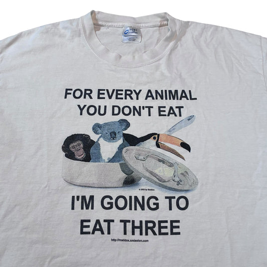 Animal T-shirt size large