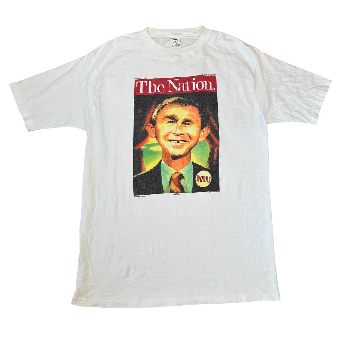 Mad Magazine The Nation George Bush Parody T-Shirt XL