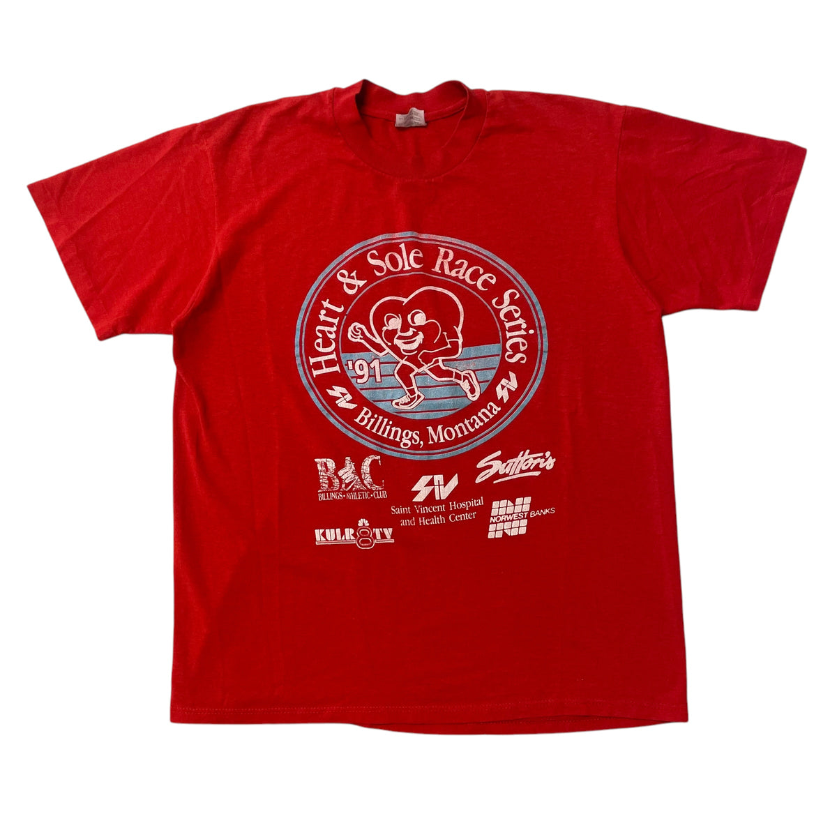 80’s ‘Heart and Soul’ Marathon T-Shirt Red