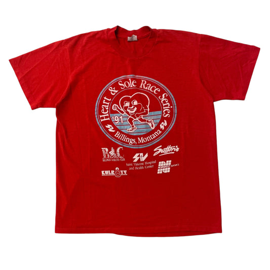 80’s ‘Heart and Soul’ Marathon T-Shirt Red