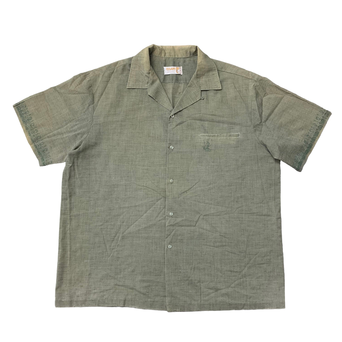 60’s ‘Iolani’ Hawaiian Loop Collar Shirt