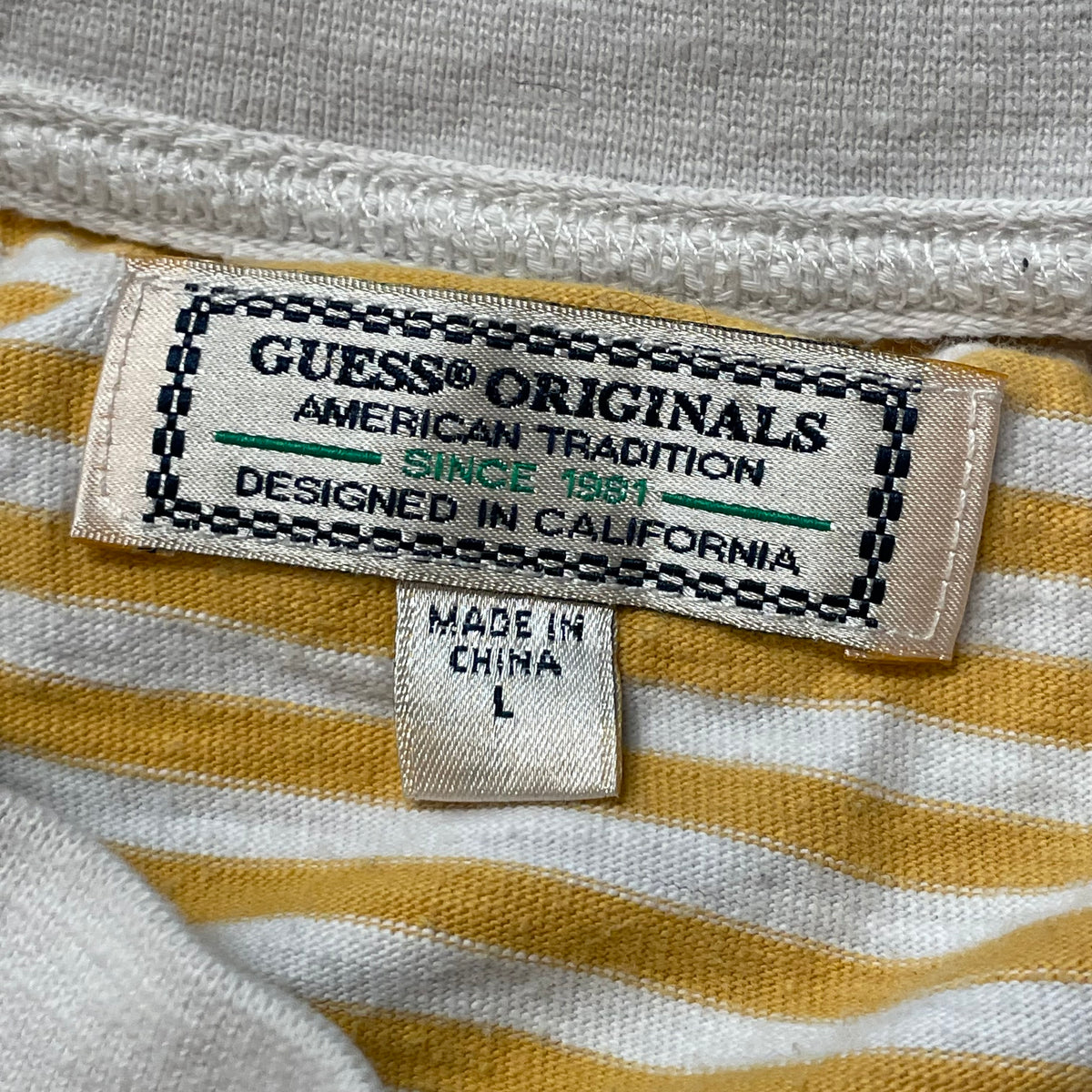 2010’s Guess Originals Embroidered Striped T-Shirt