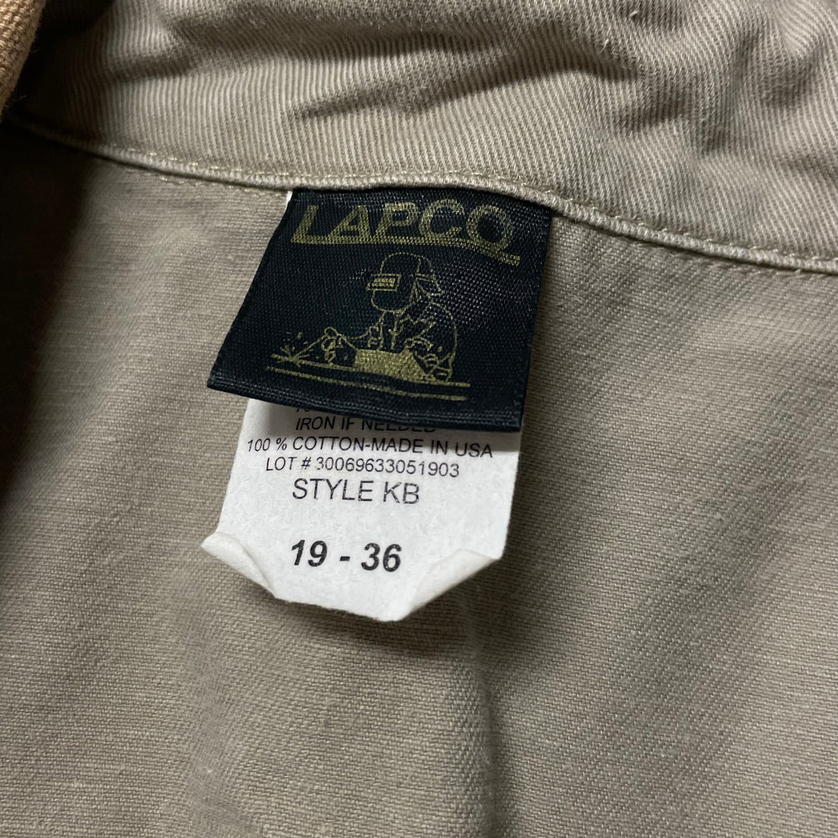 90’s Lapco 2 Tone Canvas Work Shirt Brown