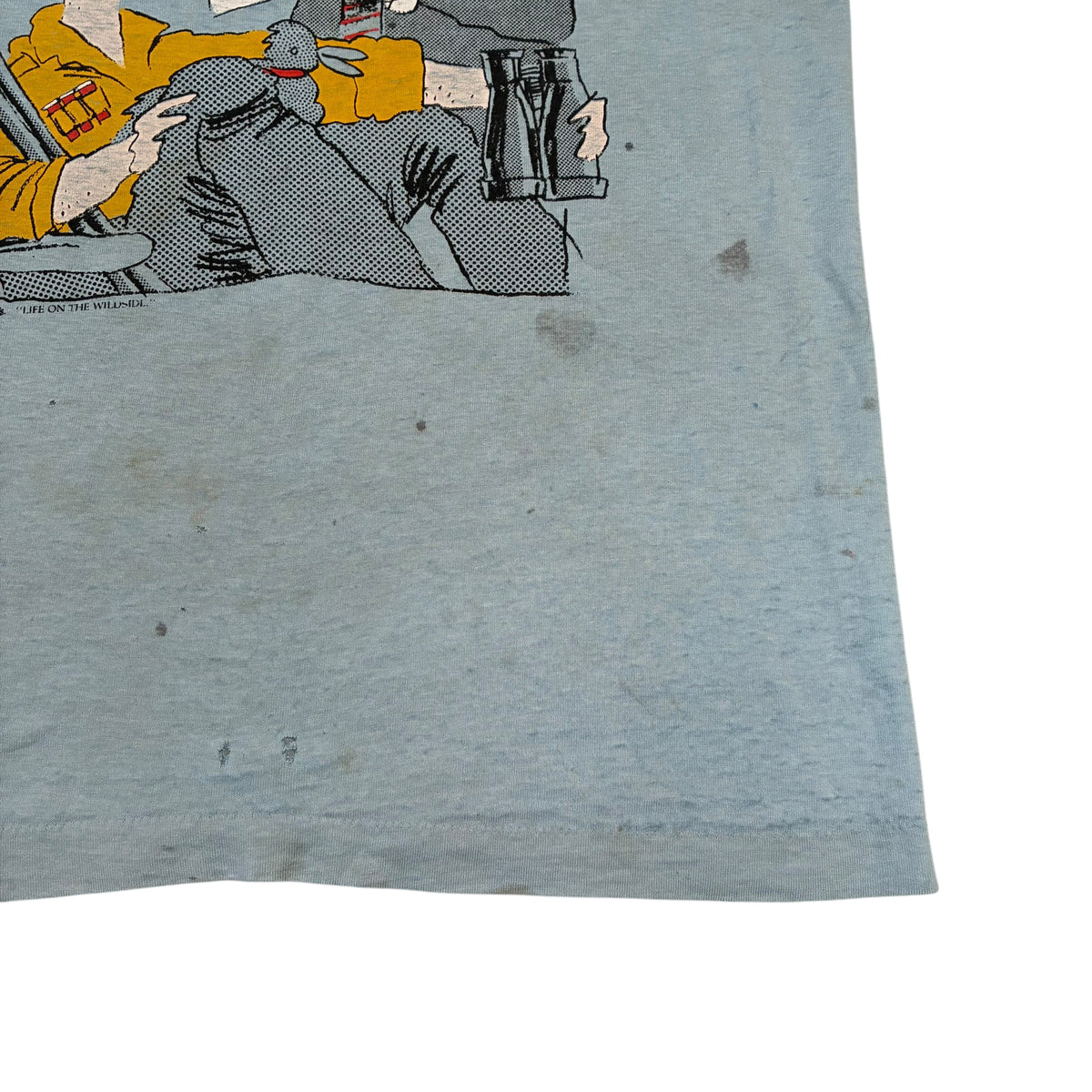 Vintage Distressed Hunting Comic T-Shirt Small