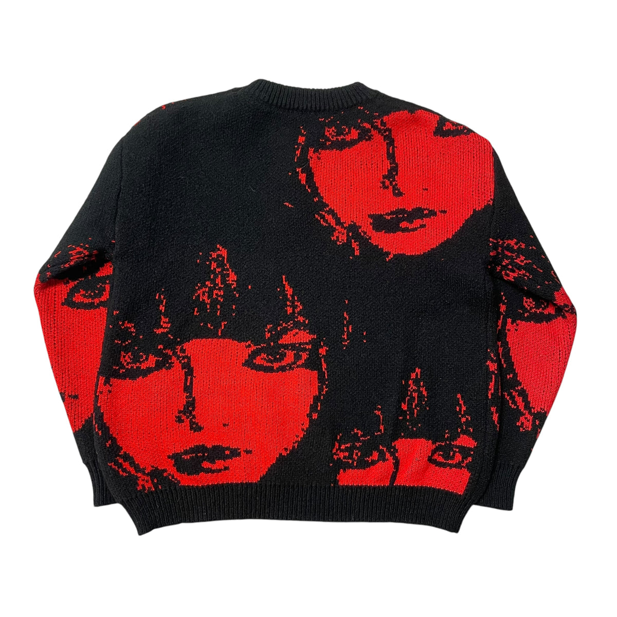 Unbranded Knit Sweater Girl Face