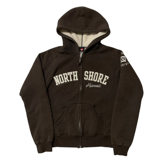 00’s Quilksilver ‘North Shore’ Sherpa Lined Women’s Hoodie
