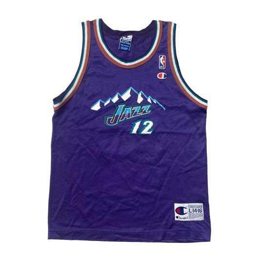 00’s Champion Utah Jazz John Stockton Basketball Jersey