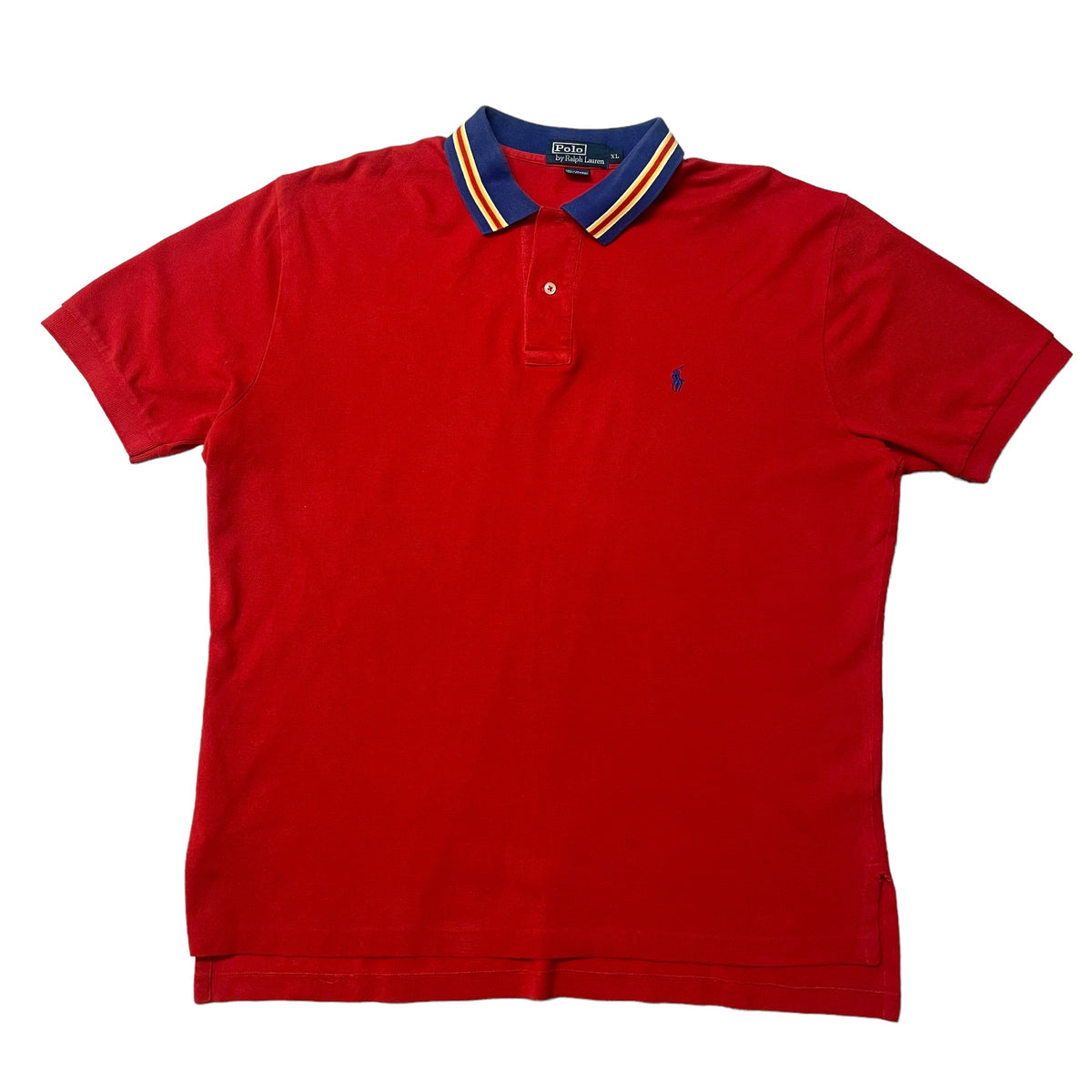 00’s Polo Ralph Lauren Short Sleeve Shirt Striped Collar