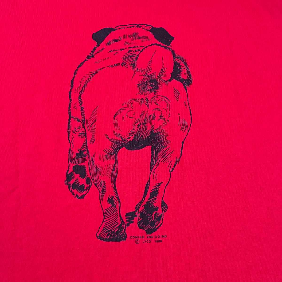 Pug tshirt size large
