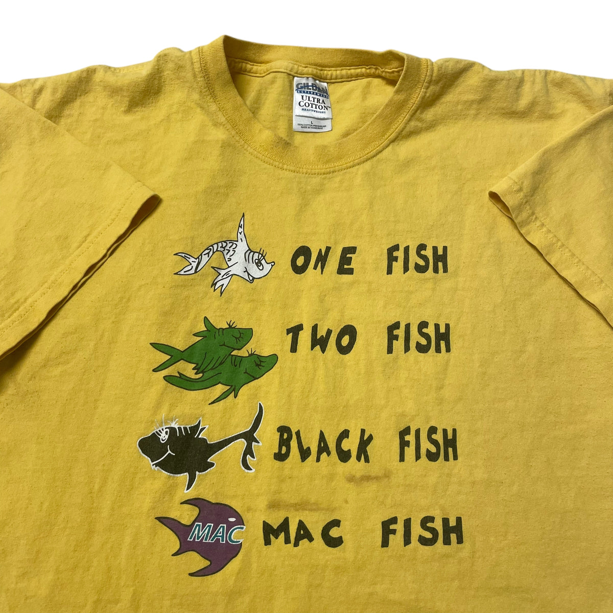 00’s Dr. Seuss ‘Black Fish, Mac Fish’ Team T-Shirt