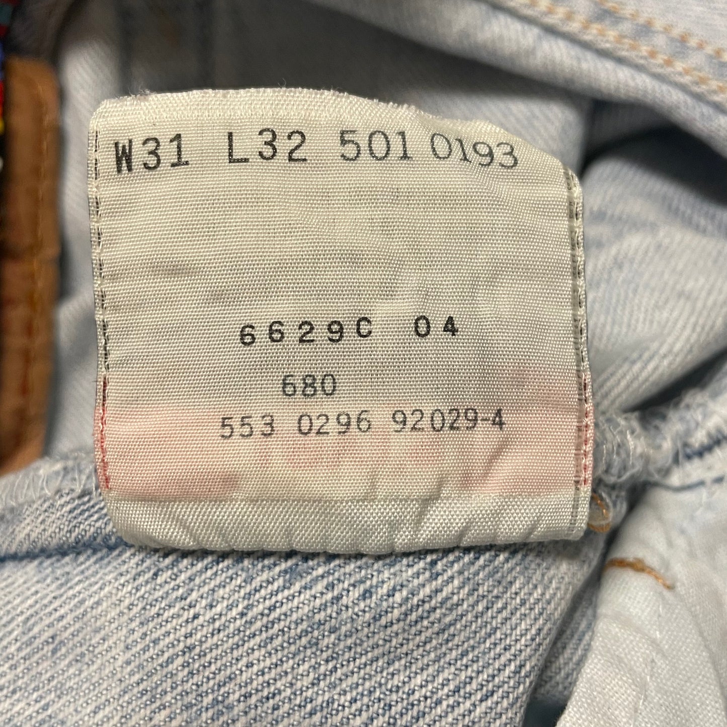 90’s Buzz 18 Custom Levi’s 501 Denim Jeans
