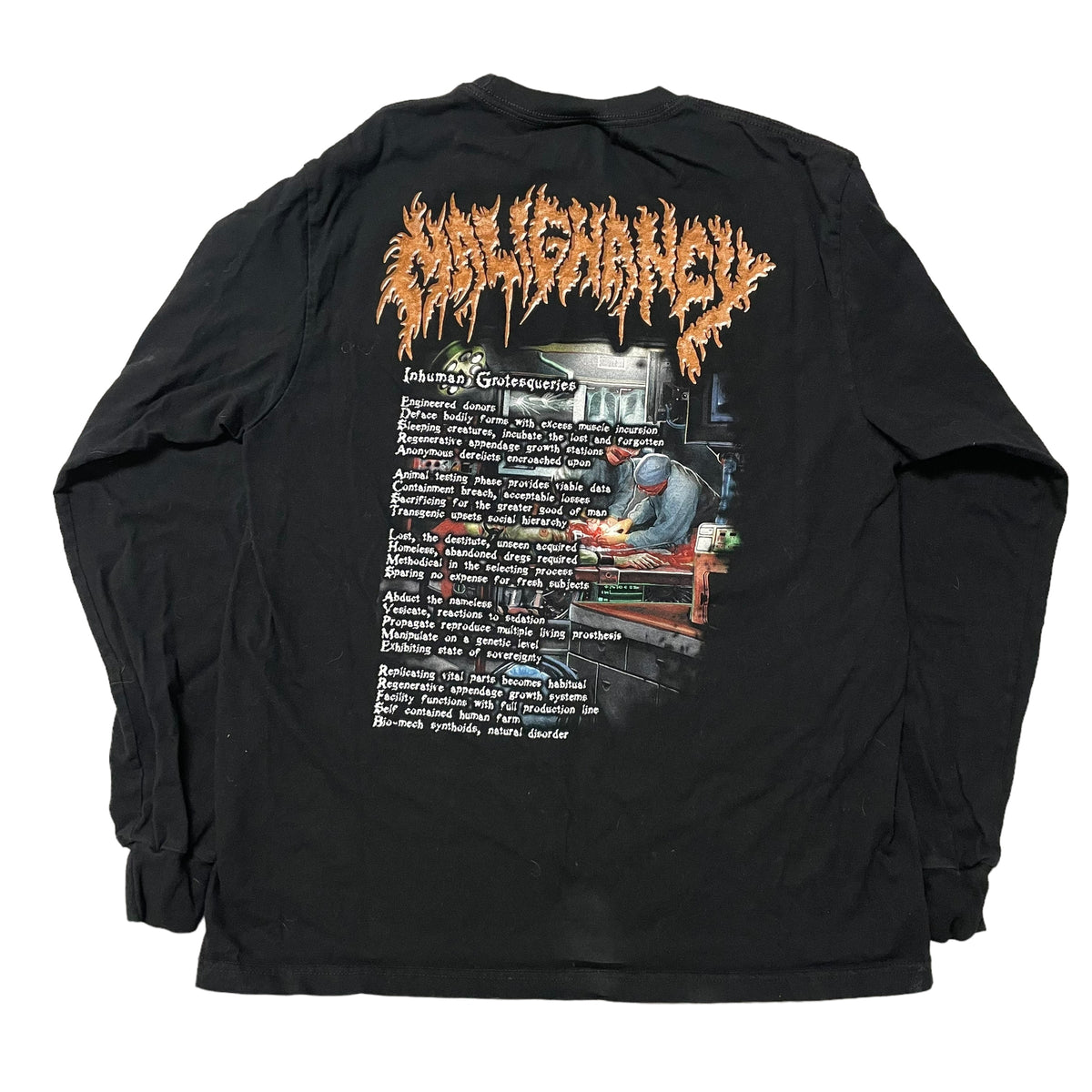 2020’s Malignancy ‘Inhuman Grotesqueries’ Long Sleeve T-Shirt