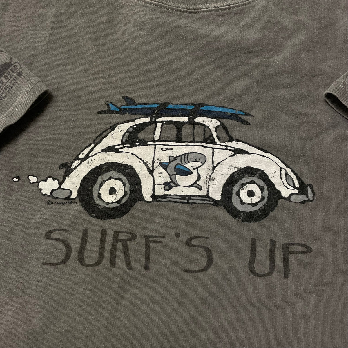 00’s Crazy shirt ‘Surf’s Up’ Crater Dyed T-Shirt