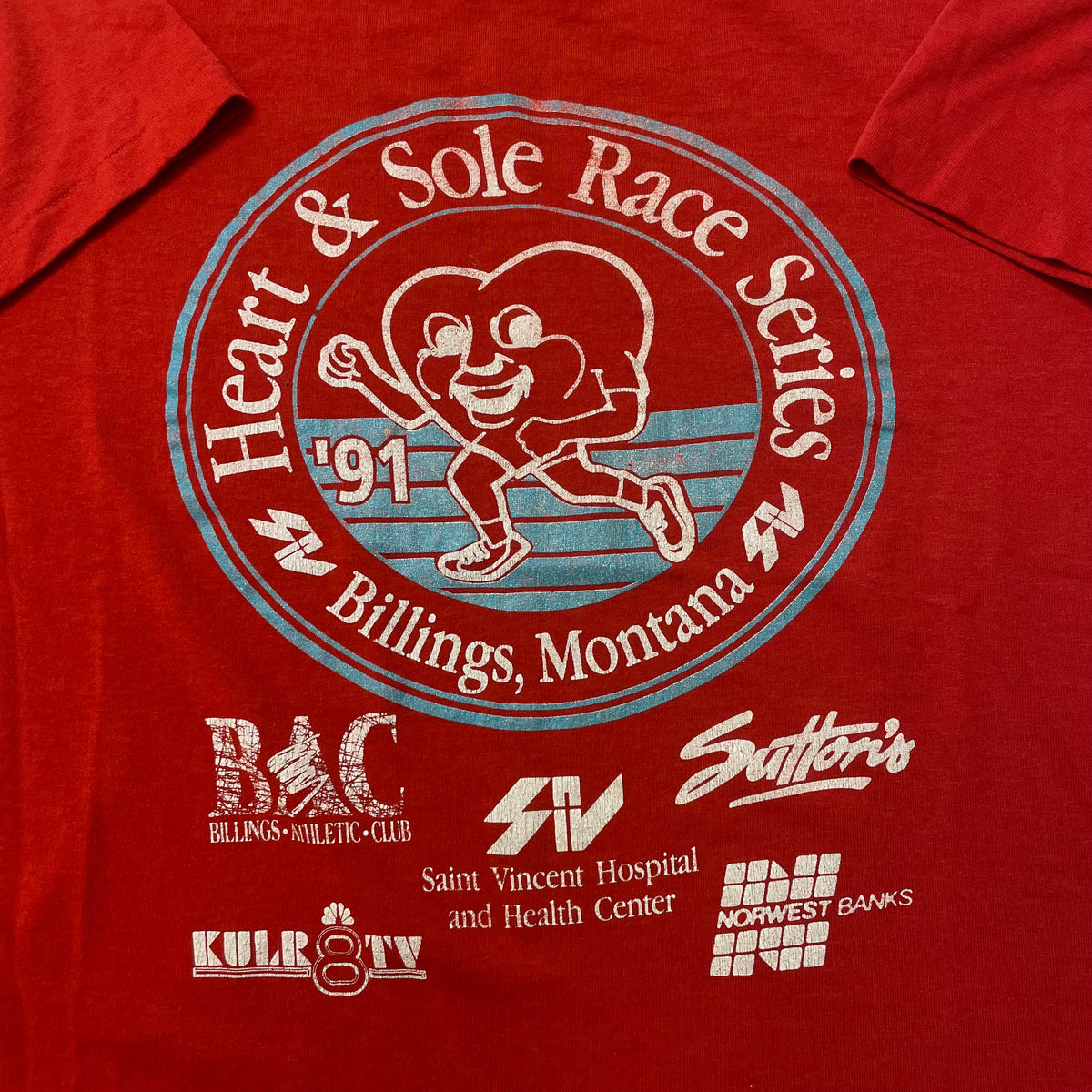 80’s ‘Heart and Soul’ Marathon T-Shirt Red